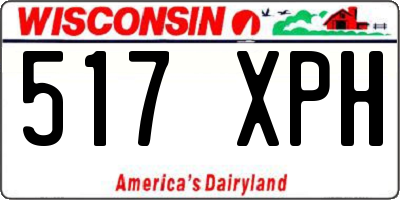 WI license plate 517XPH