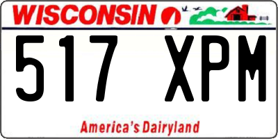 WI license plate 517XPM