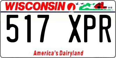 WI license plate 517XPR
