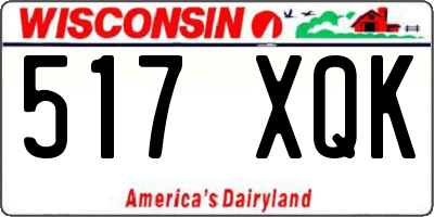 WI license plate 517XQK