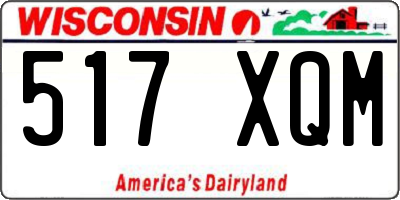 WI license plate 517XQM