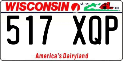 WI license plate 517XQP