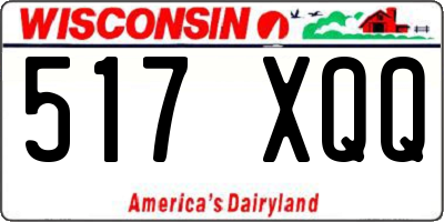 WI license plate 517XQQ