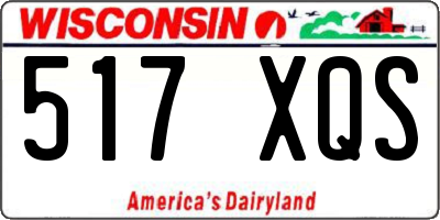 WI license plate 517XQS