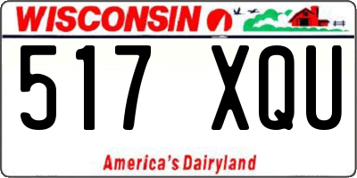 WI license plate 517XQU