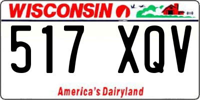 WI license plate 517XQV