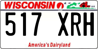 WI license plate 517XRH