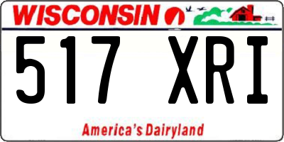 WI license plate 517XRI
