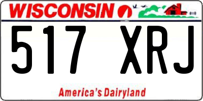 WI license plate 517XRJ