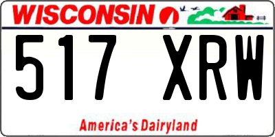 WI license plate 517XRW