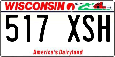 WI license plate 517XSH