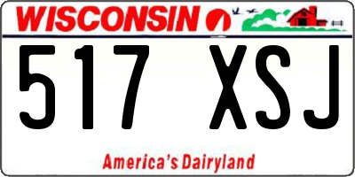 WI license plate 517XSJ