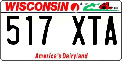 WI license plate 517XTA
