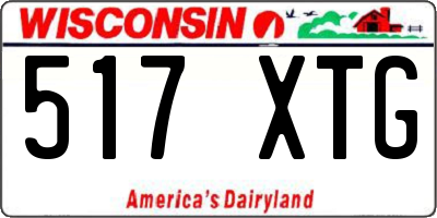 WI license plate 517XTG