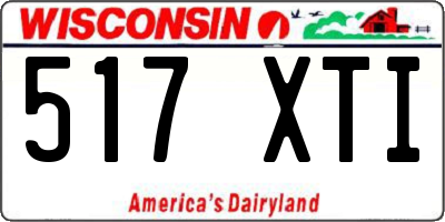 WI license plate 517XTI
