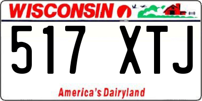 WI license plate 517XTJ
