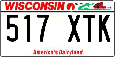WI license plate 517XTK