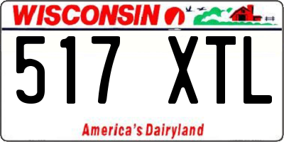 WI license plate 517XTL