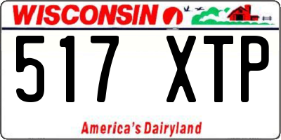 WI license plate 517XTP