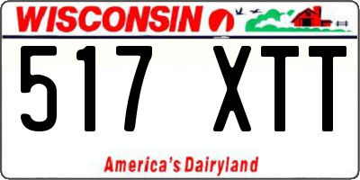 WI license plate 517XTT
