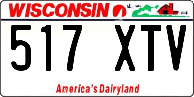 WI license plate 517XTV