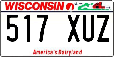 WI license plate 517XUZ