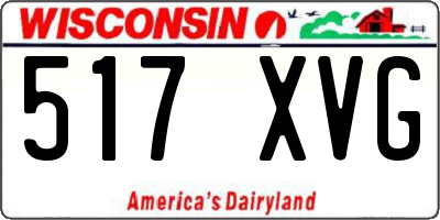 WI license plate 517XVG