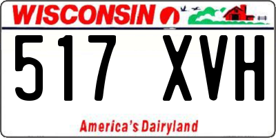 WI license plate 517XVH