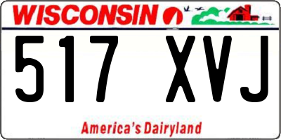 WI license plate 517XVJ