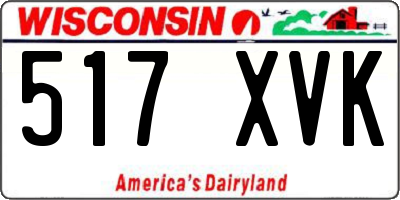 WI license plate 517XVK