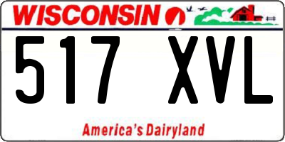 WI license plate 517XVL