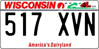 WI license plate 517XVN