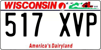 WI license plate 517XVP