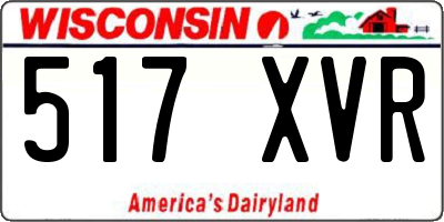 WI license plate 517XVR