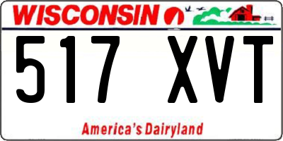 WI license plate 517XVT