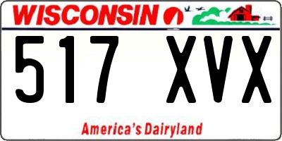 WI license plate 517XVX