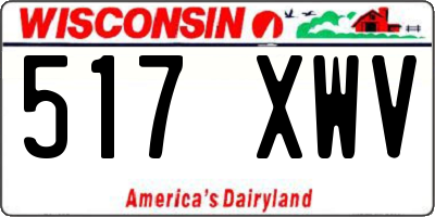 WI license plate 517XWV
