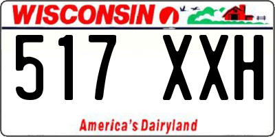 WI license plate 517XXH