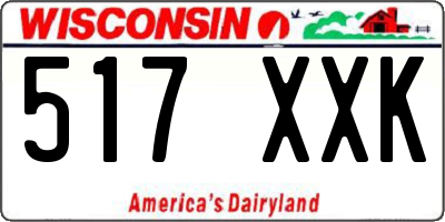 WI license plate 517XXK