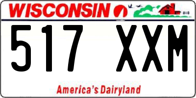 WI license plate 517XXM