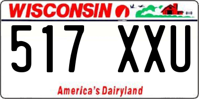 WI license plate 517XXU