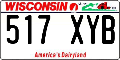 WI license plate 517XYB