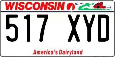 WI license plate 517XYD