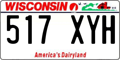 WI license plate 517XYH