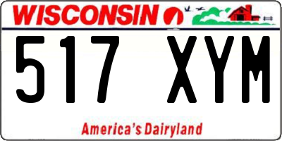 WI license plate 517XYM