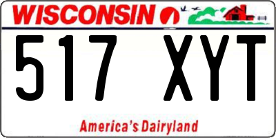WI license plate 517XYT