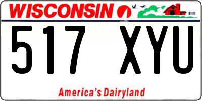 WI license plate 517XYU