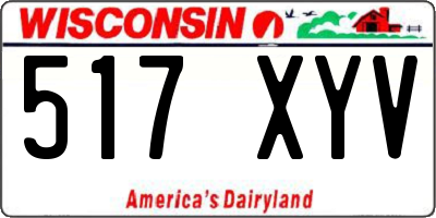 WI license plate 517XYV