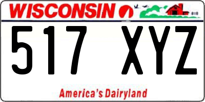 WI license plate 517XYZ