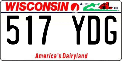 WI license plate 517YDG